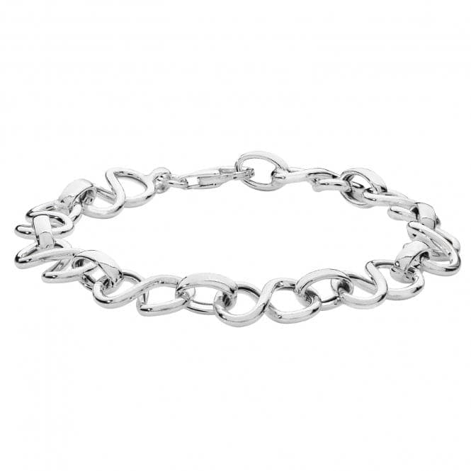 Silver Ladies Infinity Link Bracelet G2643Acotis Silver JewelleryTH - G2643