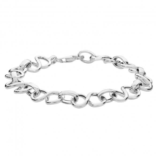 Silver Ladies Infinity Link Bracelet G2643Acotis Silver JewelleryTH - G2643