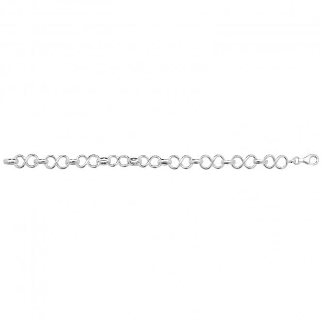 Silver Ladies Infinity Link Bracelet G2643Acotis Silver JewelleryTH - G2643