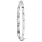 Silver Ladies Oval Dia Cut Twisted Hinged Bangle G4269Acotis Silver JewelleryTH - G4269
