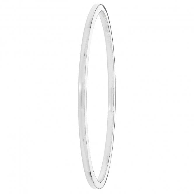 Silver Ladies Oval Plain Bangle G4326Acotis Silver JewelleryTH - G4326