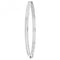 Silver Ladies Oval Plain Hinged Bangle G4281Acotis Silver JewelleryTH - G4281