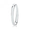 Silver Ladies Oval Plain Hinged Bangle G4435Acotis Silver JewelleryTH - G4435