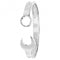 Silver Ladies Oval Zirconia Spanner Bangle G4418Acotis Silver JewelleryTH - G4418