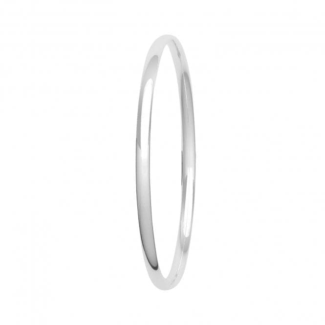 Silver Ladies Plain Bangle G4321Acotis Silver JewelleryTH - G4321