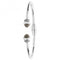 Silver Ladies rhodium Plated Crystal & Zirconia Torc Bangle G4397Acotis Silver JewelleryTH - G4397