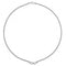 Silver Ladies rhodium Plated Mesh Zirconia Set Necklace G3272Acotis Silver JewelleryTH - G3272