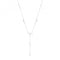 Silver Ladies rhodium Plated Moon&Star Necklace G3375Acotis Silver JewelleryTH - G3375
