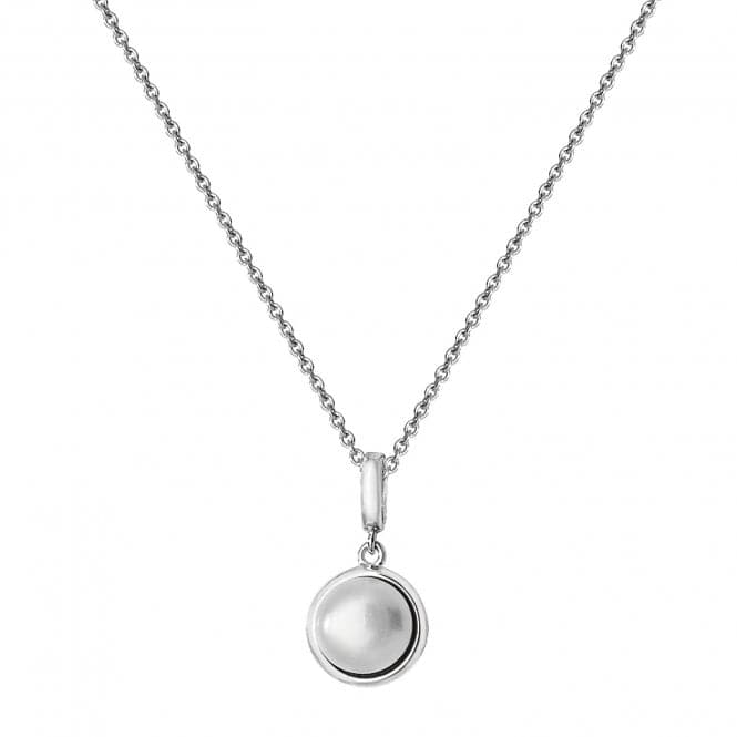 Silver Ladies rhodium Plated Pearl Necklace G3347Acotis Silver JewelleryTH - G3347