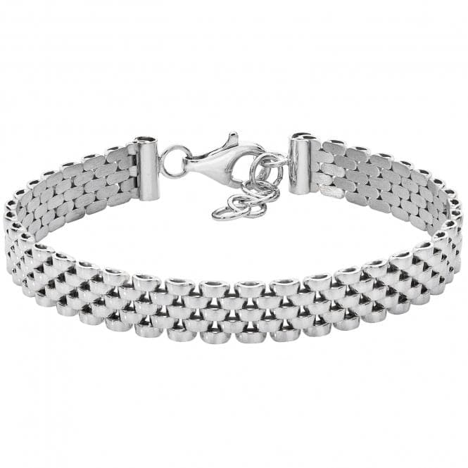 Silver Ladies rhodium Plated Watch Link Bracelet G3305BAcotis Silver JewelleryTH - G3305B