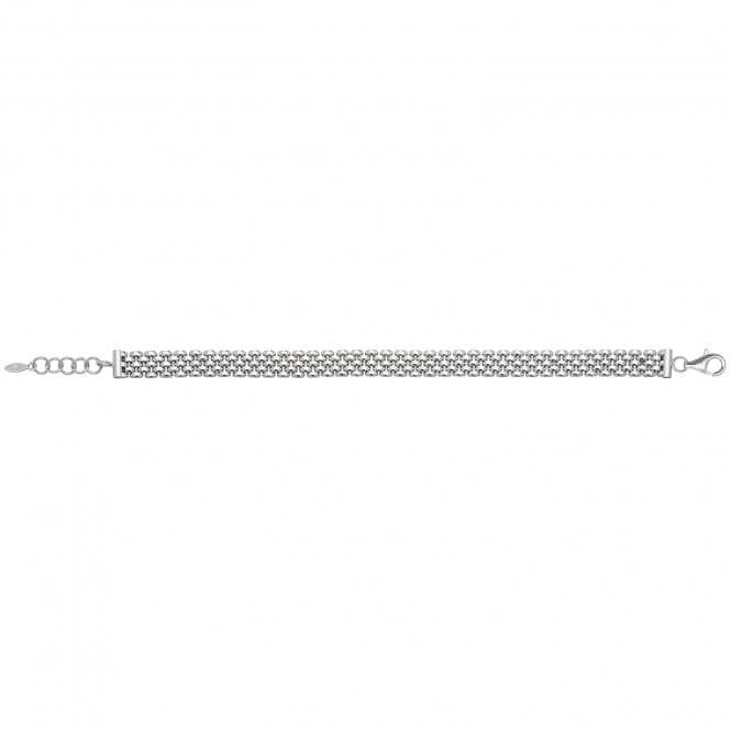 Silver Ladies rhodium Plated Watch Link Bracelet G3305BAcotis Silver JewelleryTH - G3305B