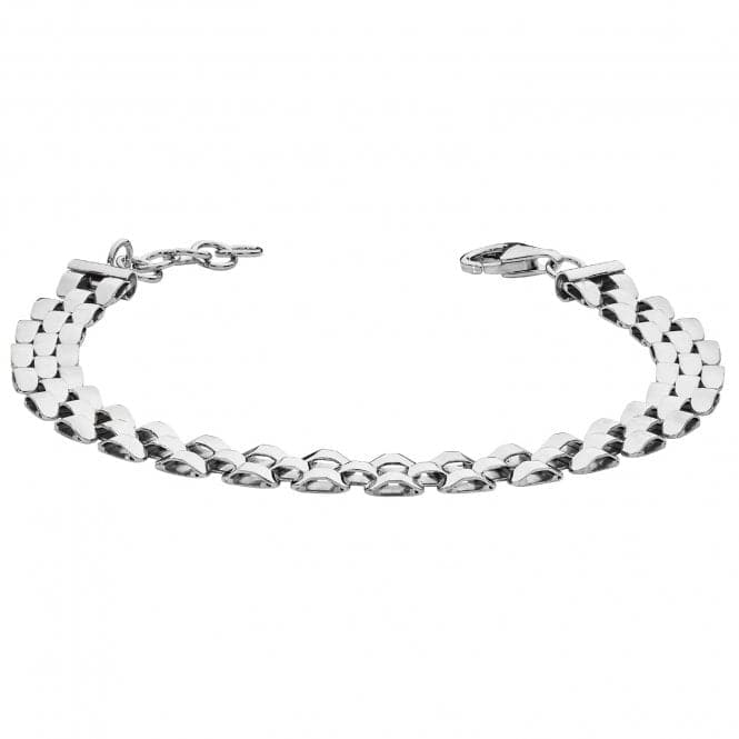 Silver Ladies rhodium Plated Watch Link Bracelet G3306BAcotis Silver JewelleryTH - G3306B