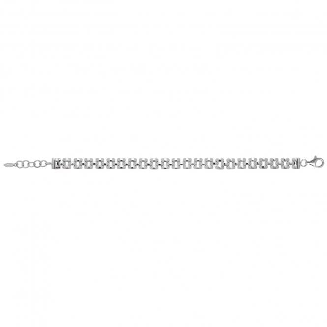 Silver Ladies rhodium Plated Watch Link Bracelet G3306BAcotis Silver JewelleryTH - G3306B