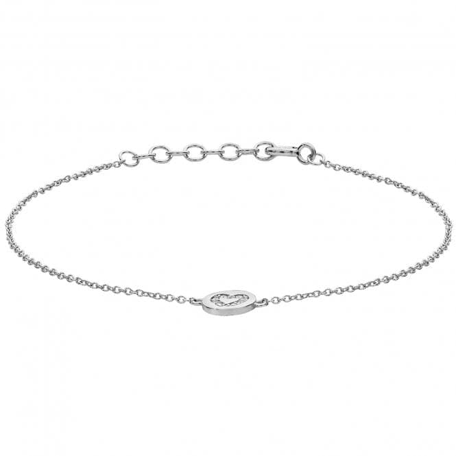 Silver Ladies rhodium Plated Zirconia Bracelet G3290BAcotis Silver JewelleryTH - G3290B