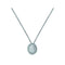 Silver Ladies rhodium Plated Zirconia Pendant On Chain G3288Acotis Silver JewelleryTH - G3288