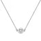 Silver Ladies rhodium Plated Zirconia Pendant On Chain G3290Acotis Silver JewelleryTH - G3290