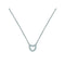 Silver Ladies rhodium Plated Zirconia Pendant On Chain G3291Acotis Silver JewelleryTH - G3291