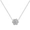 Silver Ladies rhodium Plated Zirconia Pendant On Chain G3319Acotis Silver JewelleryTH - G3319