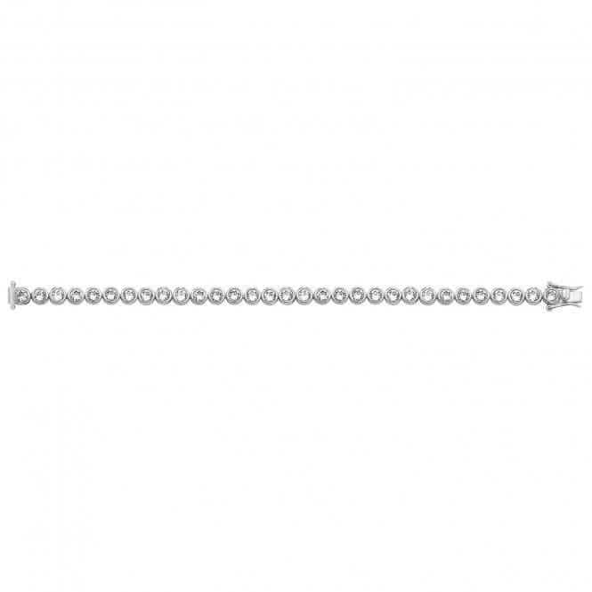 Silver Ladies rhodium Plated Zirconia Set Bracelet G3283BAcotis Silver JewelleryTH - G3283B