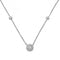 Silver Ladies rhodium Plated Zirconia Set Necklace G3063Acotis Silver JewelleryTH - G3063