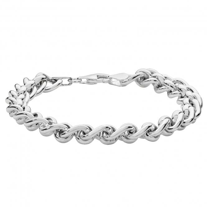 Silver Ladies Roller Ball Bracelet G2641Acotis Silver JewelleryTH - G2641