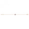 Silver Ladies Rose Gold Plated Blue & Wht Zirconia Bracelet G2684RAcotis Silver JewelleryTH - G2684R