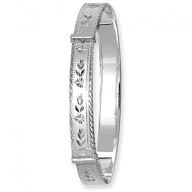 Silver Ladies Round Dia Cut Expandable Bangle G4107Acotis Silver JewelleryTH - G4107
