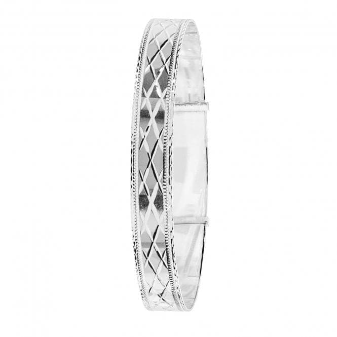 Silver Ladies Round Dia Cut Expandable Bangle G4385Acotis Silver JewelleryTH - G4385