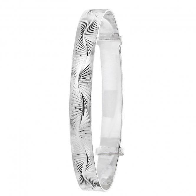 Silver Ladies Round Dia Cut Expandable Bangle G4410Acotis Silver JewelleryTH - G4410