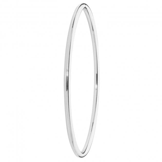 Silver Ladies Round Plain Bangle G4318Acotis Silver JewelleryTH - G4318