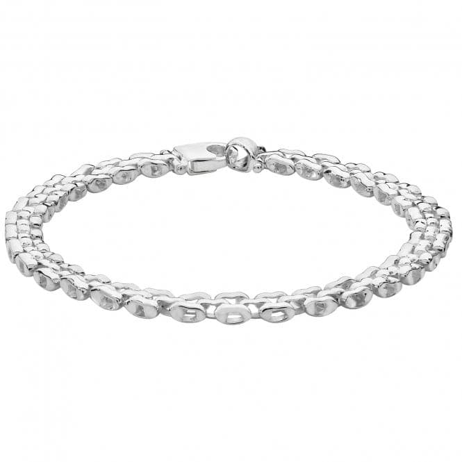 Silver Ladies Square Link Bracelet G2659Acotis Silver JewelleryTH - G2659