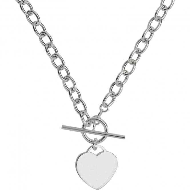 Silver Ladies T - Bar Necklace G3117Acotis Silver JewelleryTH - G3117