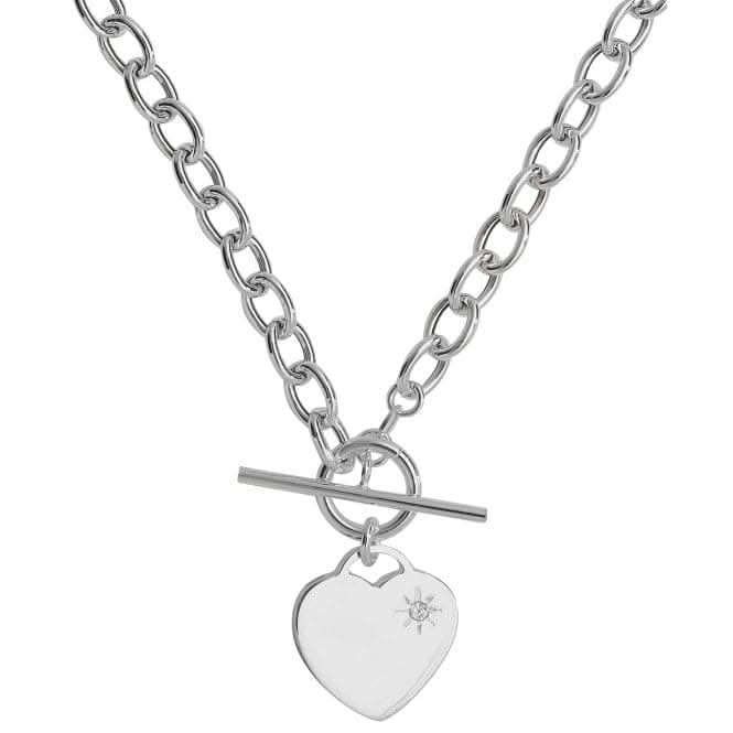 Necklace T Bar Zirconia G3117CZ