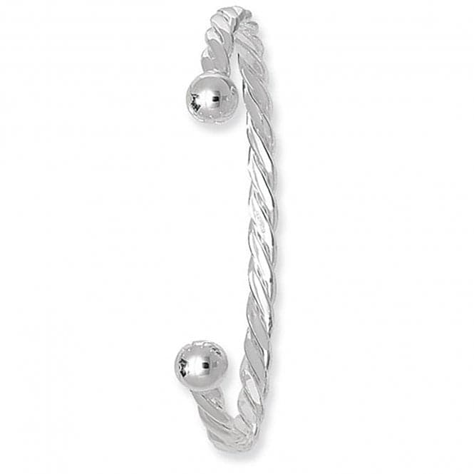 Silver Ladies Twisted Torc Bangle G4093Acotis Silver JewelleryTH - G4093