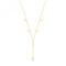 Silver Ladies Yel Gold Plated Moon Charms Necklace G3374GPAcotis Silver JewelleryTH - G3374GP