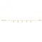 Silver Ladies Yel Gold Plated Star Charms Bracelet G2679GPAcotis Silver JewelleryTH - G2679GP