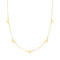 Silver Ladies Yel Gold Plated Star Necklace G3372GPAcotis Silver JewelleryTH - G3372GP