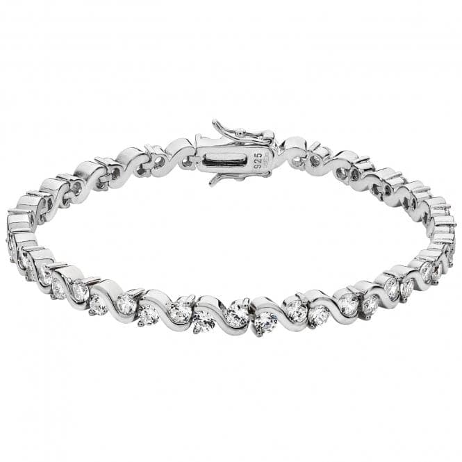 Silver Ladies Zirconia Bracelet G2380Acotis Silver JewelleryTH - G2380