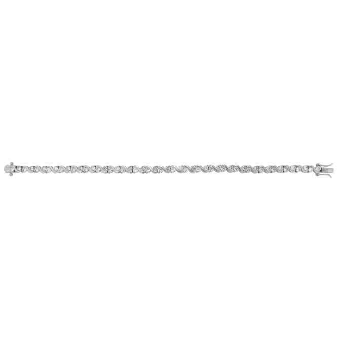 Silver Ladies Zirconia Bracelet G2380Acotis Silver JewelleryTH - G2380