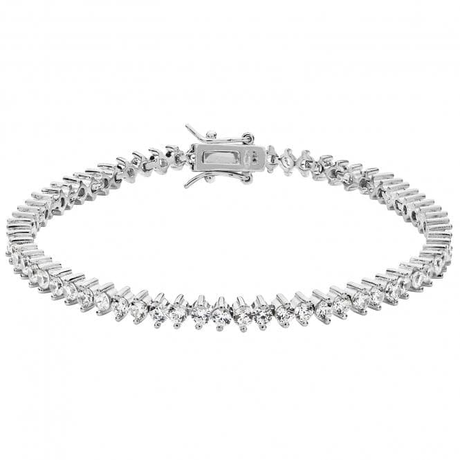 Silver Ladies Zirconia Bracelet G2381Acotis Silver JewelleryTH - G2381