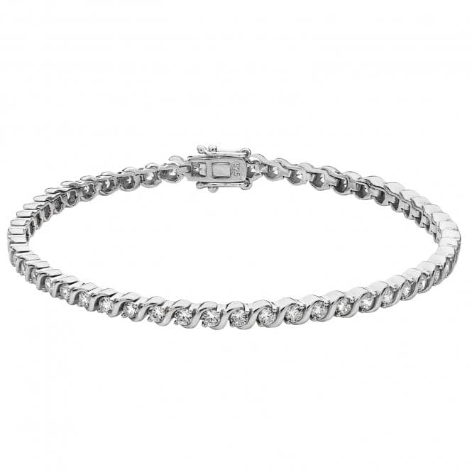 Silver Ladies Zirconia Bracelet G2564Acotis Silver JewelleryTH - G2564