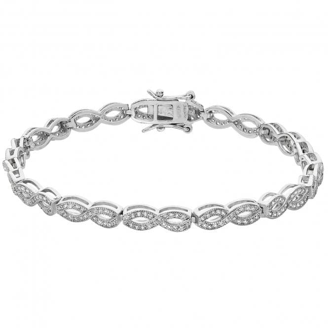 Silver Ladies Zirconia Bracelet G2583Acotis Silver JewelleryTH - G2583