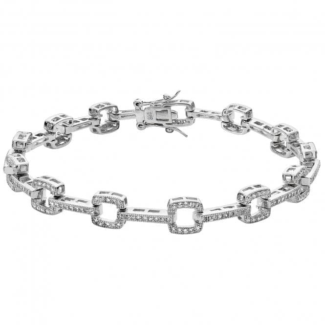 Silver Ladies Zirconia Bracelet G2584Acotis Silver JewelleryTH - G2584