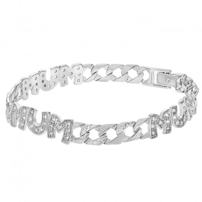 Silver Ladies Zirconia Triple Mum Braclet G2135Acotis Silver JewelleryTH - G2135