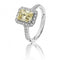 Silver Large Claw Set Cut Halo Style Cubic Zirconia Ring SRG0028YZSilver & CoSRG0028YZ/J
