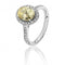 Silver Large Claw Set Oval Shape Halo Style Cubic Zirconia Ring SRG0026YZSilver & CoSRG0026YZ/J