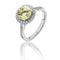 Silver Large Claw Set Round Halo Style Cubic Zirconia Ring SRG0010YZSilver & CoSRG0010YZ/J