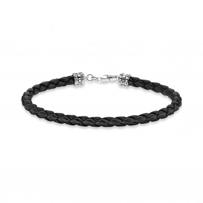 Silver Leather Black Bracelet A2011 - 682 - 11Thomas Sabo Sterling SilverA2011 - 682 - 11 - L17