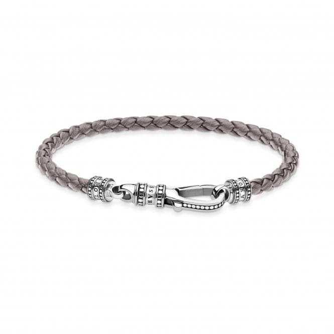 Silver Leather Grey Bracelet A2012 - 682 - 5Thomas Sabo Sterling SilverA2012 - 682 - 5 - L17