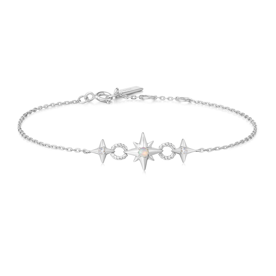 Silver Linked Star Bracelet B063 - 05HAnia HaieB063 - 05H